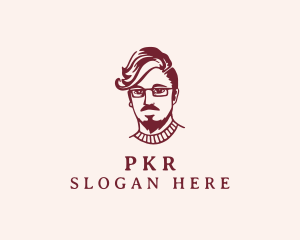 Hipster Fashion Guy logo design