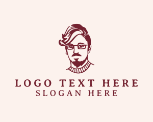 Hipster Fashion Guy Logo