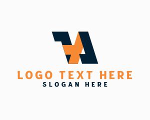 Shipment - Industrial Company Letter VA logo design