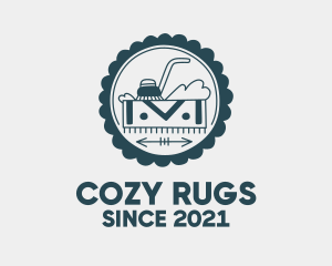 Rug - Carpet Cleaning Badge logo design