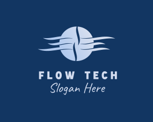 Flow - Air Flow Breeze logo design
