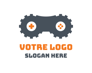 Controller - Double Gear Gaming logo design