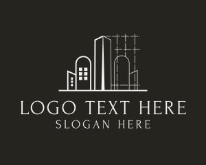 Residence - Modern City Building logo design