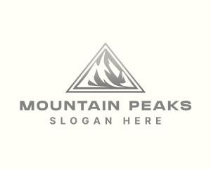 Himalayas - Summit Mountain Triangle logo design