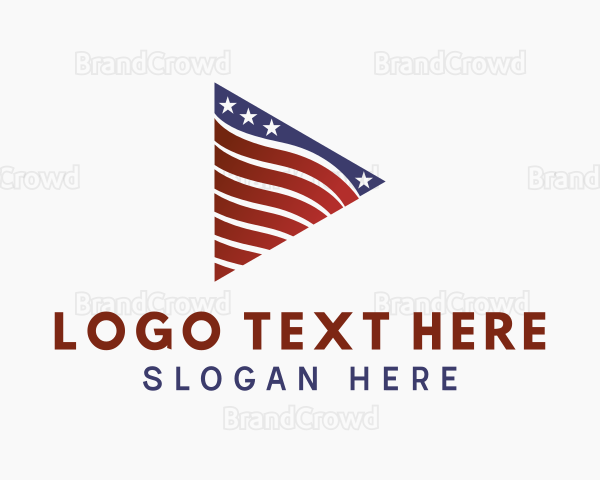 Gradient Stars & Stripes Logo