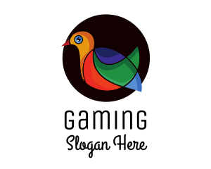 Pigeon - Colorful Modern Dove logo design