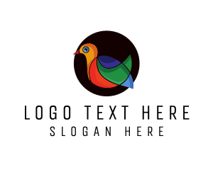 Advertising - Colorful Modern Dove logo design