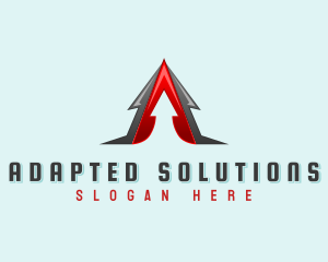 Aviation Arrow Letter A  logo design