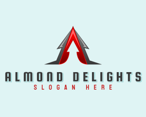 Aviation Arrow Letter A  logo design