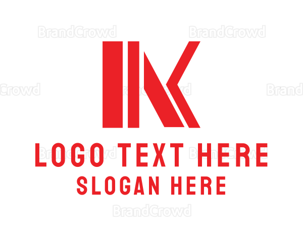 Geometric Modern Stripe Logo