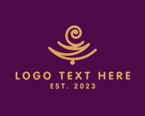 Gold - Premium Swirl Ornament logo design