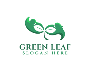 Nature People Leaf logo design