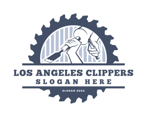 Chisel Wood Carpentry Logo