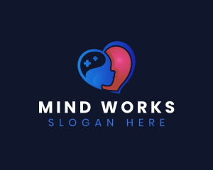 Mind Positive Heart logo design