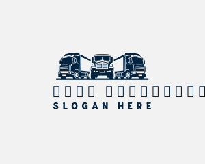 Shipping - Trucking Freight Cargo Mover logo design