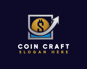 Money Dollar Coin logo design