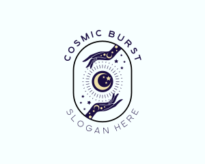 Cosmic Astral Hand  logo design