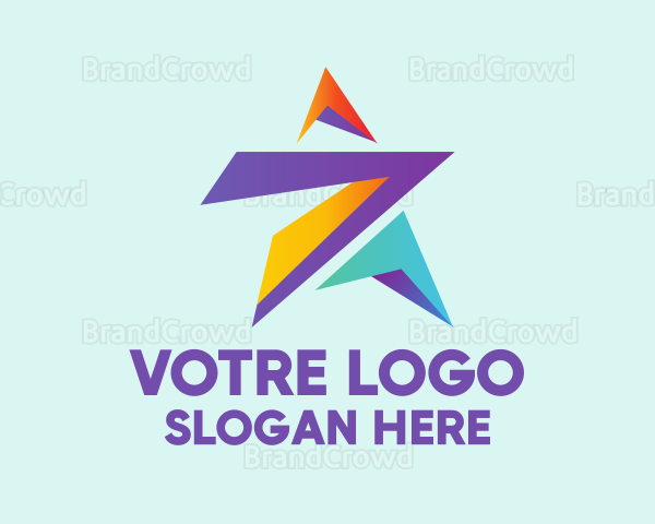 Geometric Business Star Logo