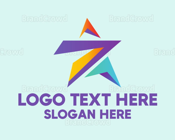 Geometric Business Star Logo