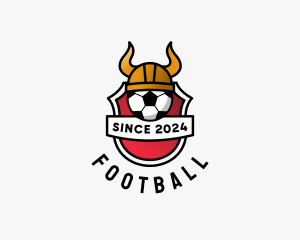 Viking Soccer Shield logo design