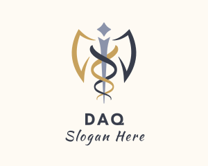 Medical Winged Staff Logo