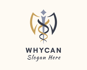 Medical Winged Staff Logo