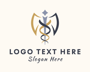 Medical Winged Staff Logo