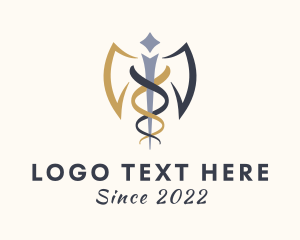 Gynecologist - Medical Winged Staff logo design