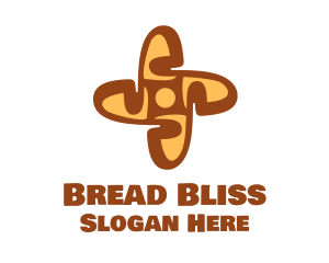 Baguette - Baguette Bread Cross logo design