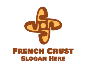 Baguette - Baguette Bread Cross logo design