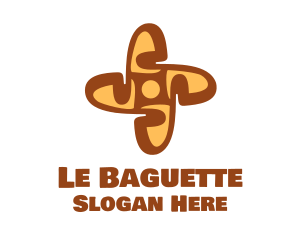 Baguette - Baguette Bread Cross logo design