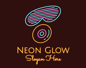 Neon - Neon Shades Disc logo design