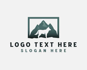 Vet - Mountain Dog Wolf logo design