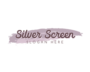 Watercolor Cursive Wordmark Logo