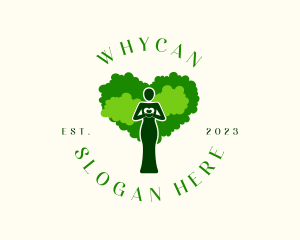 Woman Heart Tree Logo