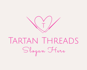 Needle Heart Thread logo design