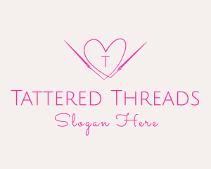 Needle Heart Thread logo design