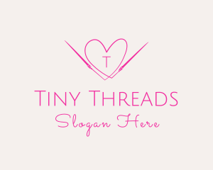 Needle Heart Thread logo design