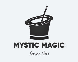 Sorcerer - Road Magician Hat logo design