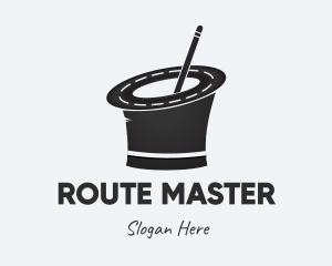 Road Magician Hat logo design