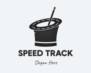 Track - Road Magician Hat logo design