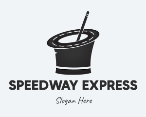 Expressway - Road Magician Hat logo design