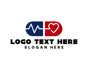 Cardiology - Cardiology Capsule Pharmacy logo design