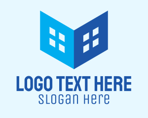 Blue Real Estate Book Logo