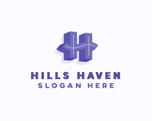 Professional Brand Letter H logo design