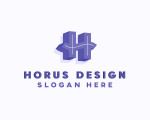 Professional Brand Letter H logo design