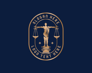 Justice Law Firm Statue Logo