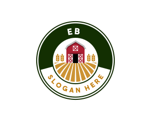 Vegetarian - Barn House Badge logo design