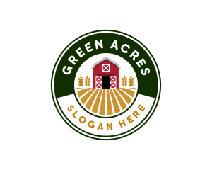 Agriculturist - Barn House Badge logo design