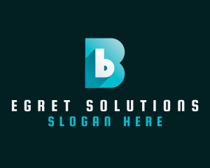 Business Letter B logo design